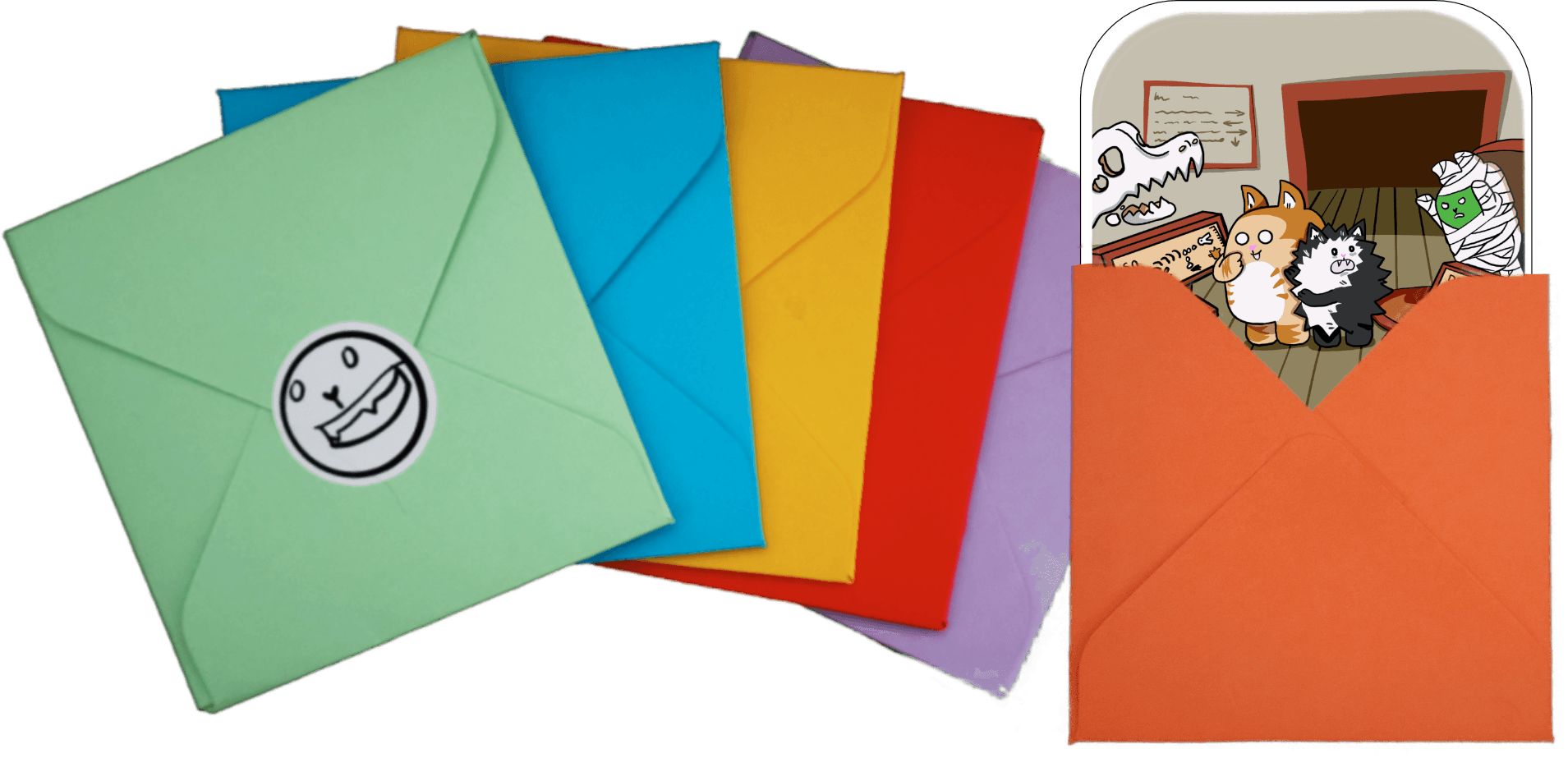 *Number of envelopes depends on which pack it is