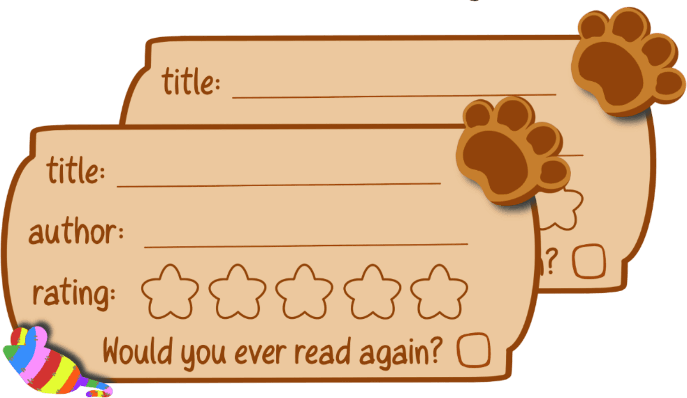Book ratings sticker labels